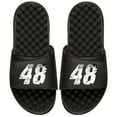 thumbnail image 1 of Jimmie Johnson ISlide Distressed Slide Sandals - Black, 1 of 1