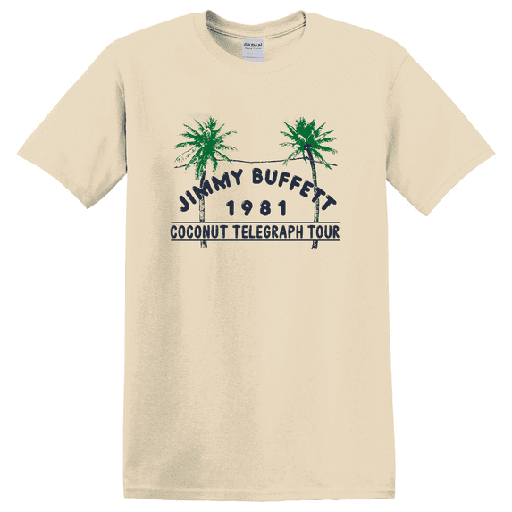 Jimmy Buffett 1981 Coconut Telegraph Tour T-Shirt