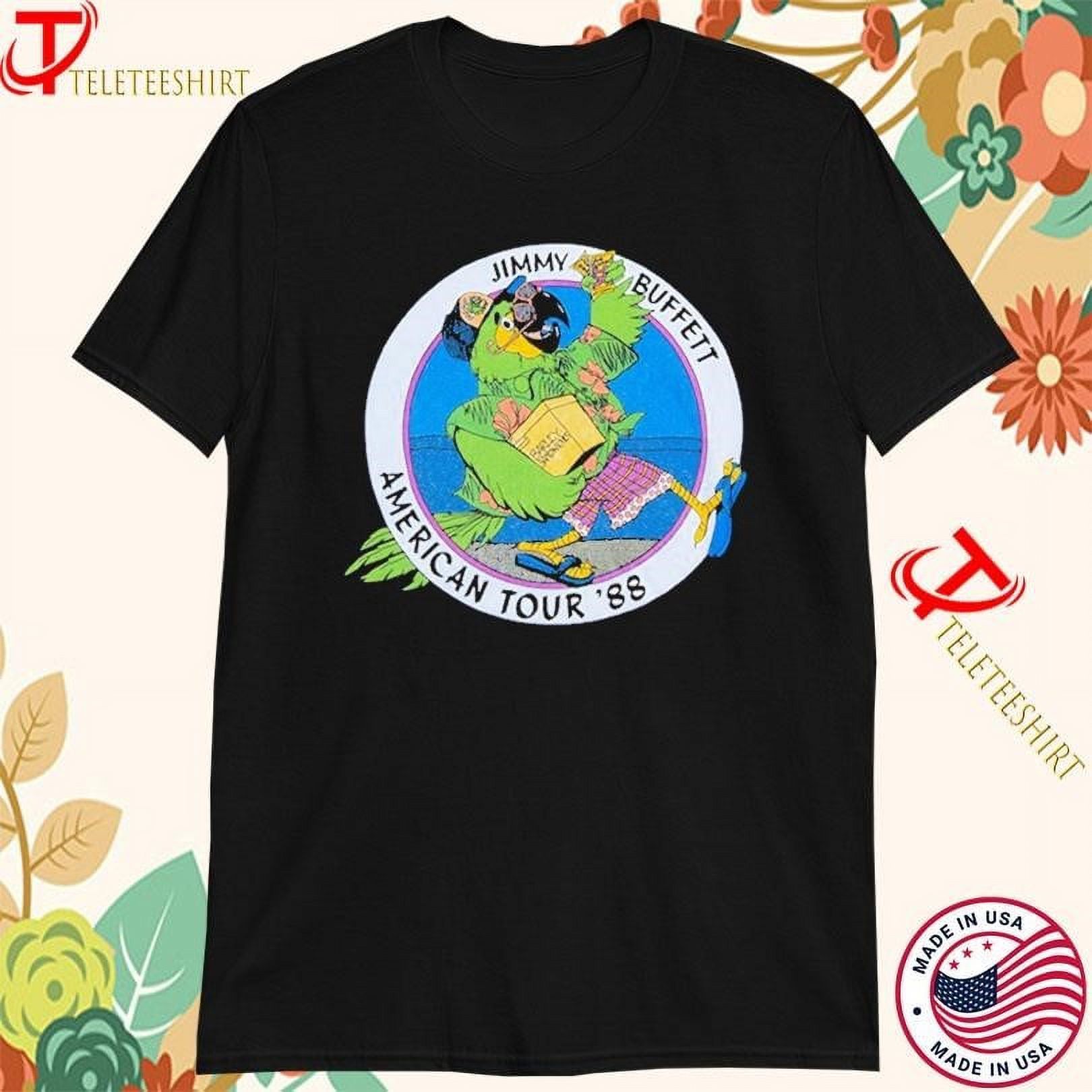 Jimmy Buffett American Tour 1988 Hot Water Tshirts