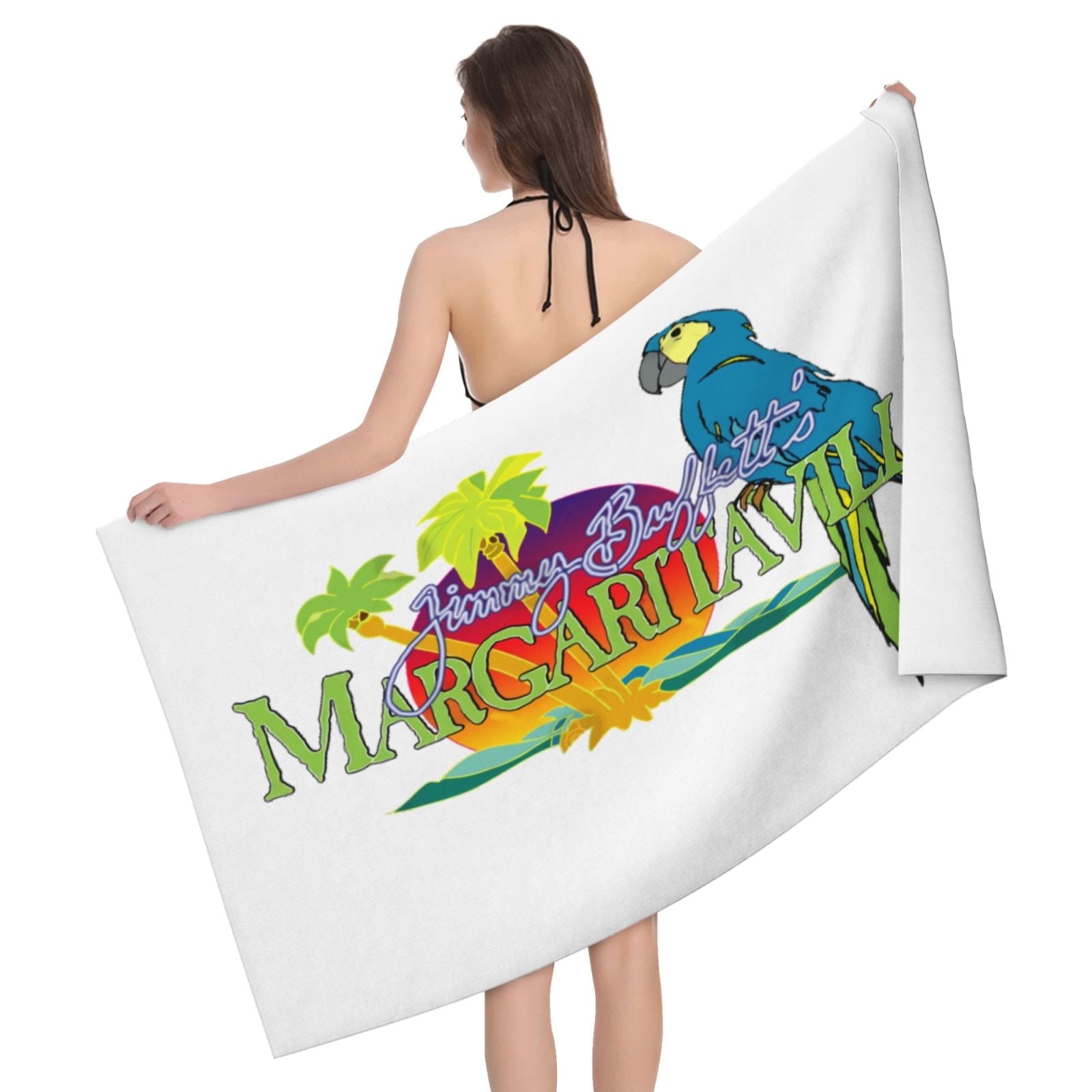 Jimmy Buffett Margaritaville Bath Towel Washcloths Beach Towel Quick Dry Towel Microfiber Absorbent Bath Towel 32x52 In