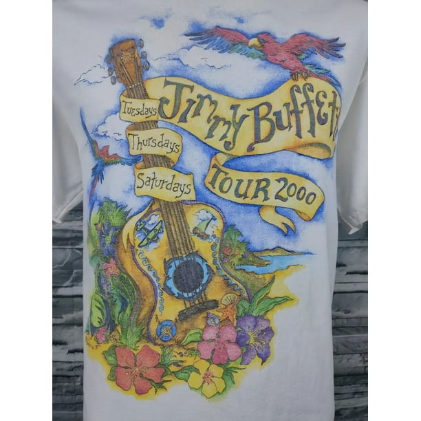 T-shirt Blanc Jimmy Buffett Havana Daydream - Années 90 - Unisexe Homme/femme - Du S Au 5XL