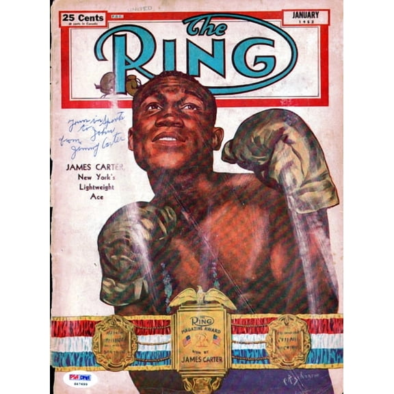 Jimmy Carter Autographed The Ring Magazine Cover "To John" PSA/DNA #S47499