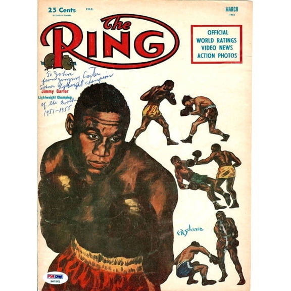 Jimmy Carter Autographed The Ring Magazine Cover "To John" PSA/DNA #S47501