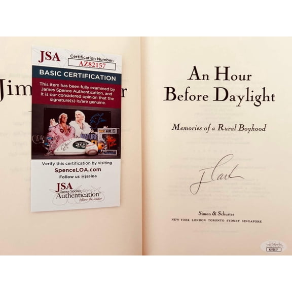 Jimmy Carter autographed An Hour Before Daylight hardcover book JSA