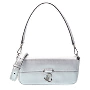 Jimmy Choo Aimeey Leather Crossbody, Silver