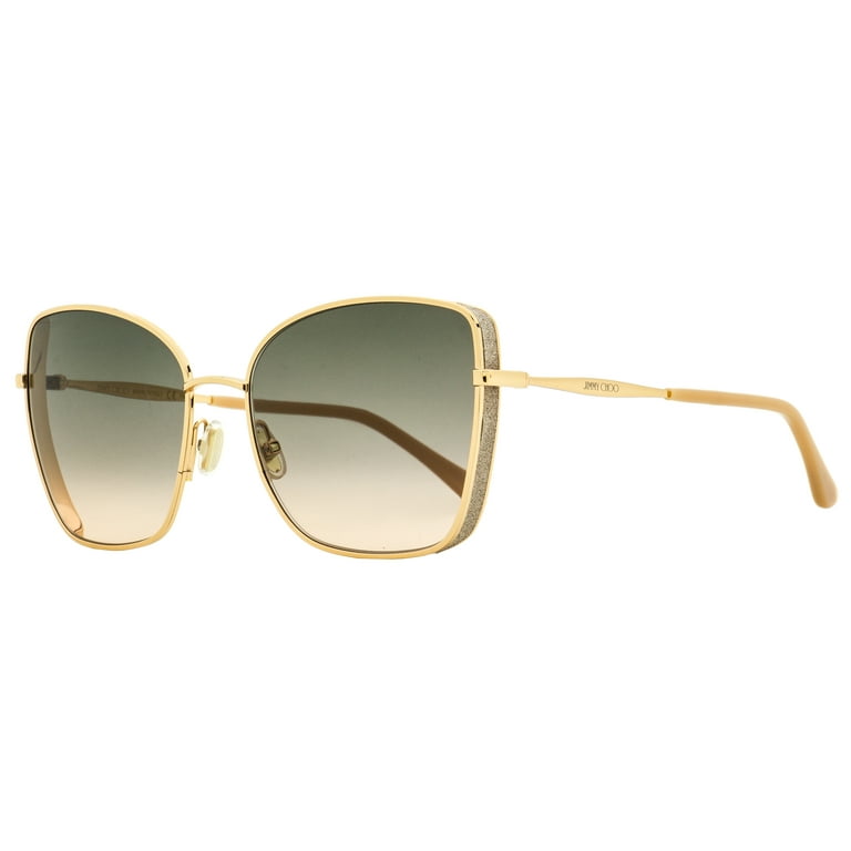 Jimmy Choo Alexis/S 0PY3 FF Women's Gold/Nude Cat Eye