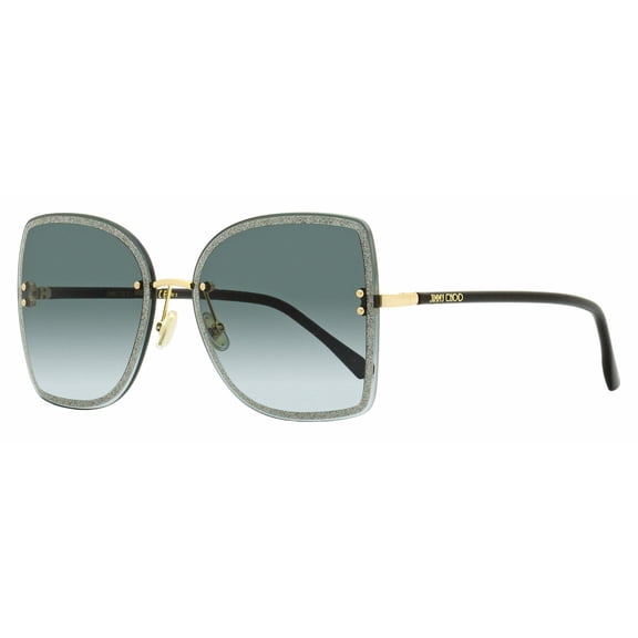 Jimmy Choo LETI/S 02M2 Women's Black/Gold Butterfly Sunglasses