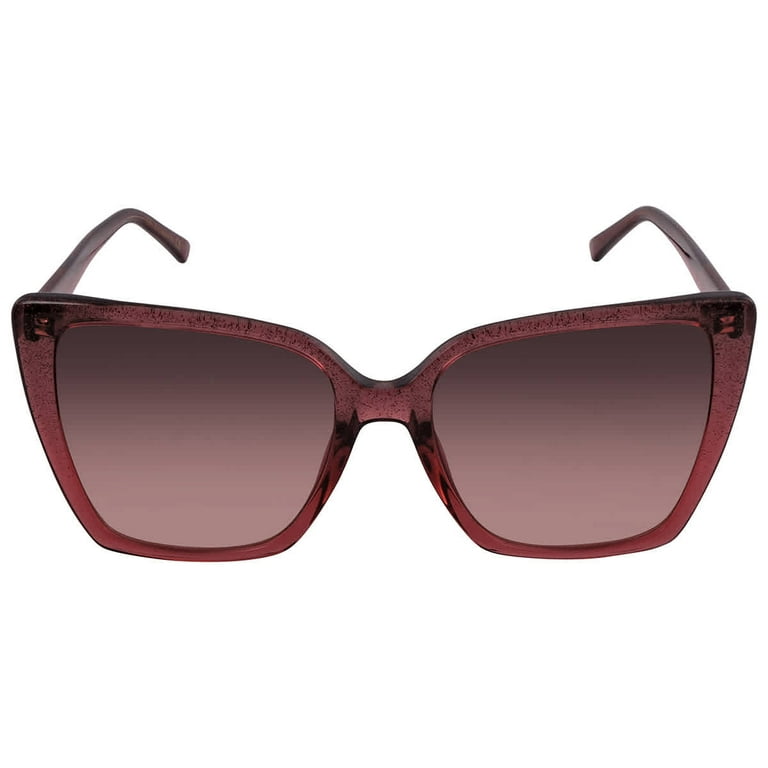 JIMMY CHOO レスィキャットアイフレムサンクラス LESSIES MXW Jimmy Choo Burgundy Cat Eye Ladies Sunglasses LESSIE/S 0MXW
