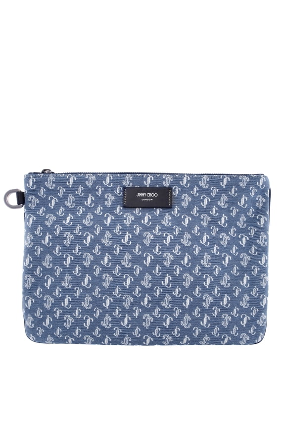 Derek-N JC Monogram Denim Clutch