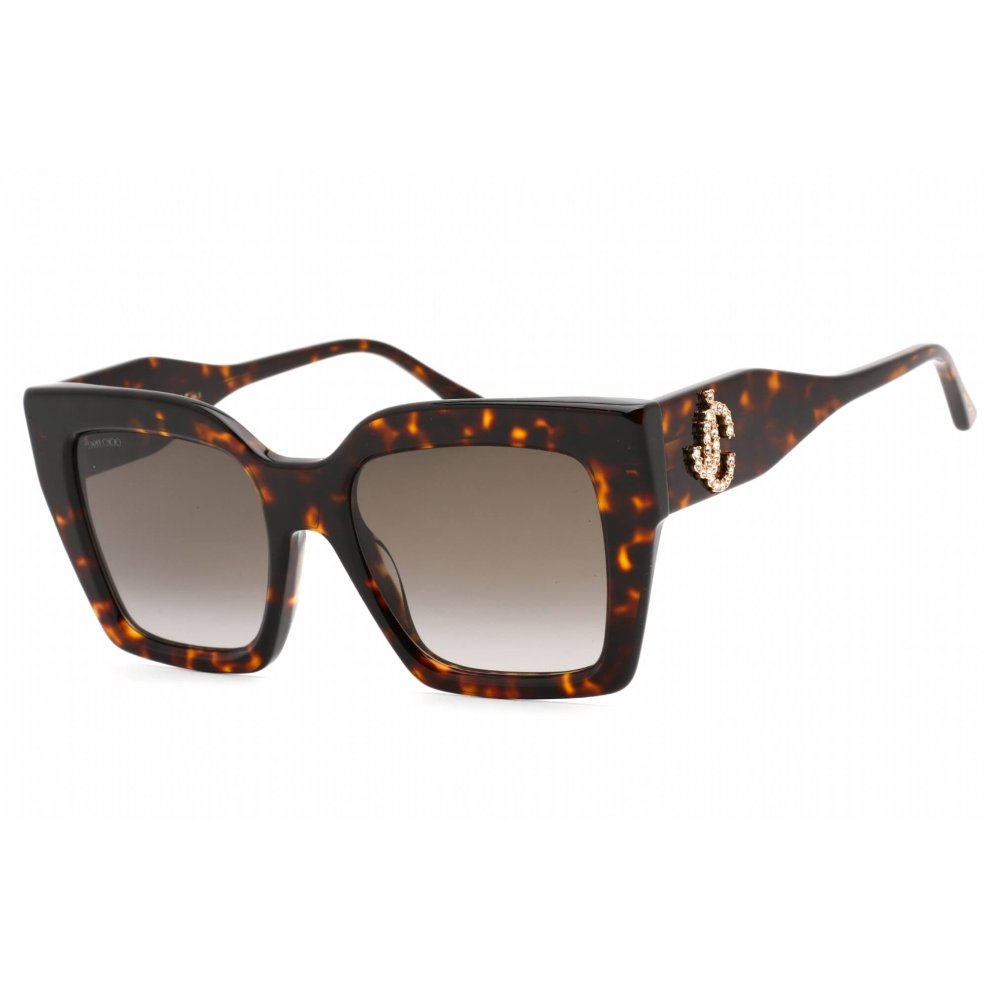 Jimmy Choo 55mm Womens Havana Sunglasses Sol | Yellow Havana Cat Eye Sunglasses | JIMMY CHOO main image 3