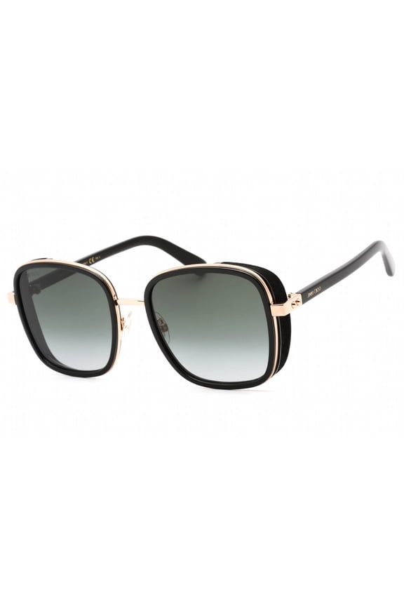 Elva/S 02M2 00 Women's Black/Gold Square Sunglasses
