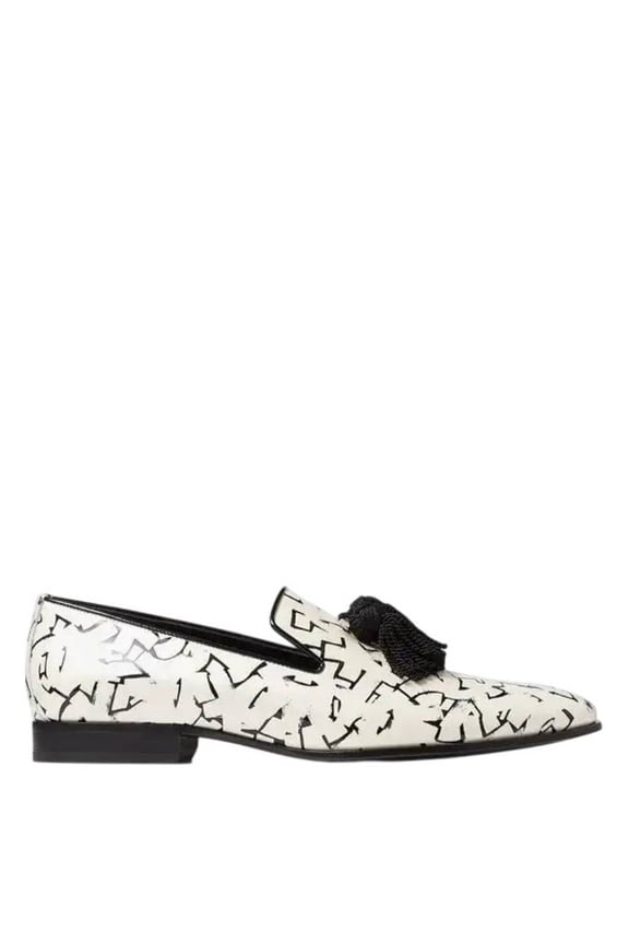 Eric Haze Foxley Artwork Printed Loafers, Brand Size 39 ( US Size 6 )