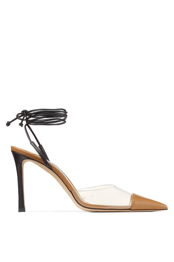 Farley 95 Pvc and Leather Pumps, Brand Size 37 ( US Size 7 )