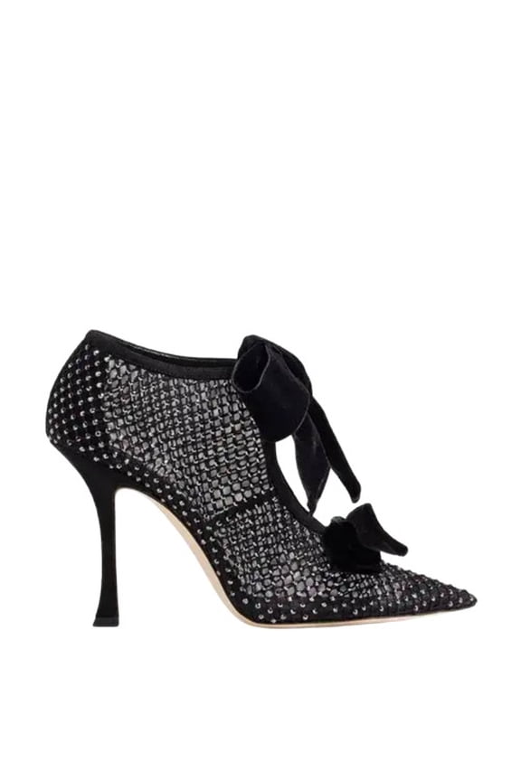 Flaca 100 Crystal-Embellished Mesh Pumps, Brand Size 37 ( US Size 7 )