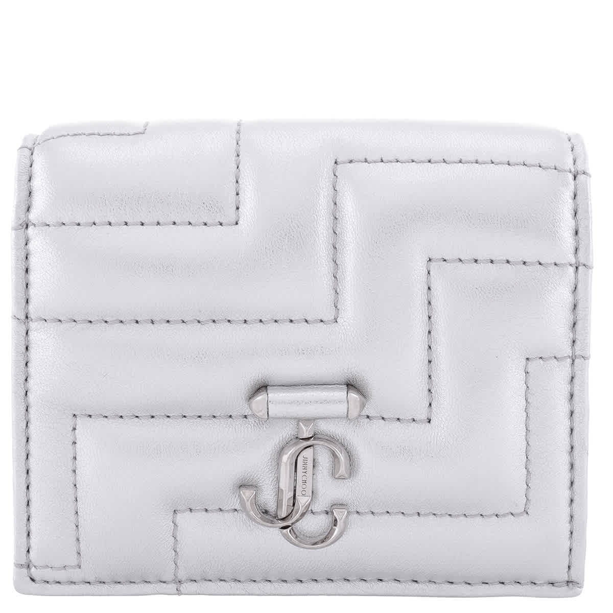 Jimmy Choo Hanne JC Emblem Leather Wallet - Walmart.com