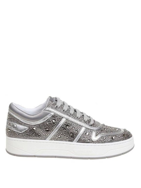 Hawaii Metallic Crystal Stud Sneakers, Brand Size 34.5 ( US Size 4.5 )