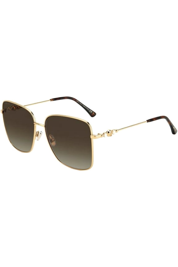 Hester Women's Gold-Tone/Havana Butterfly Sunglasses with Brown Gradient Lenses - Italy