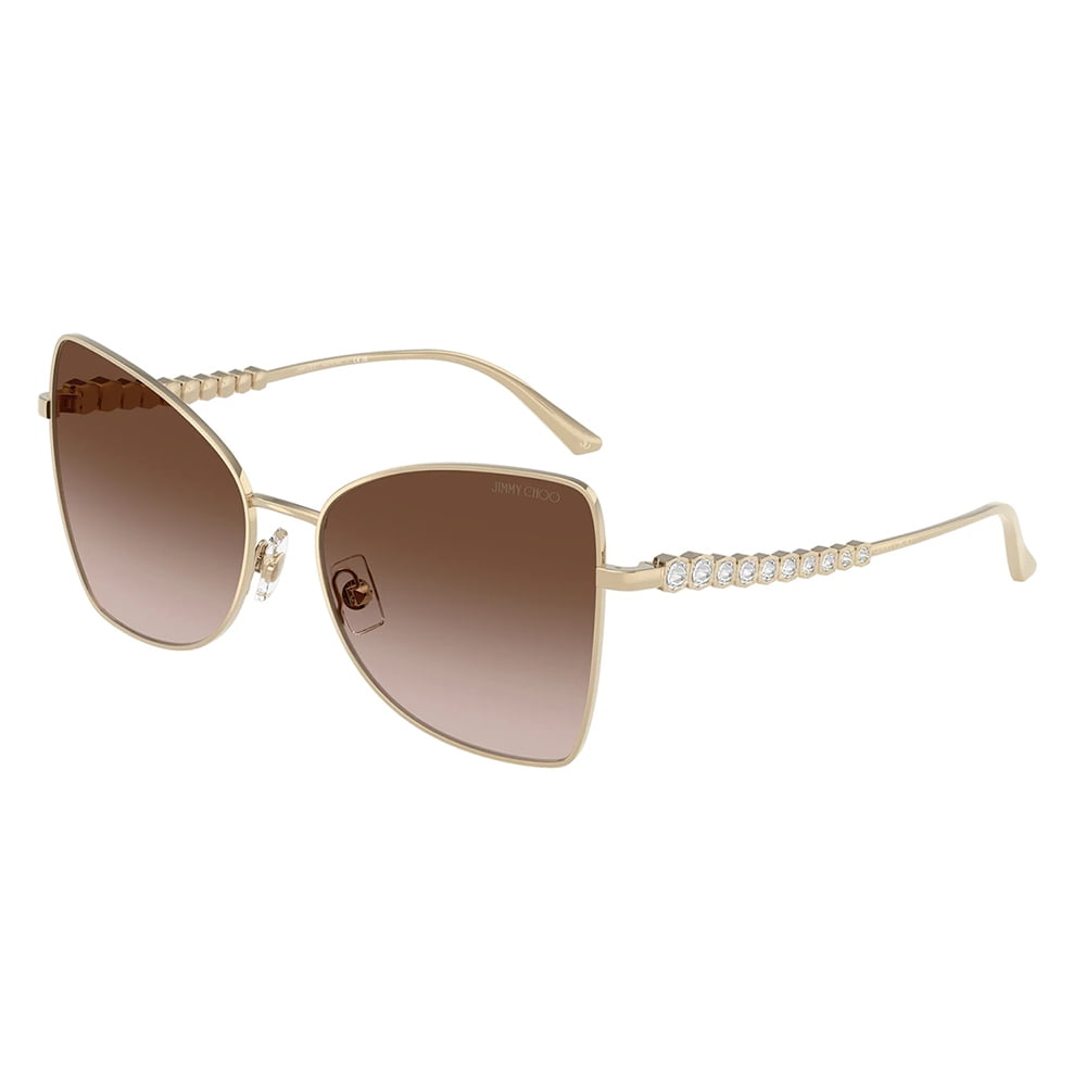 サングラス JIMMY CHOO Woman Sunglasses Gold 0JC4010B PALE Jimmy Choo JC 4010B Metal Womens Butterfly Sunglasses Pale