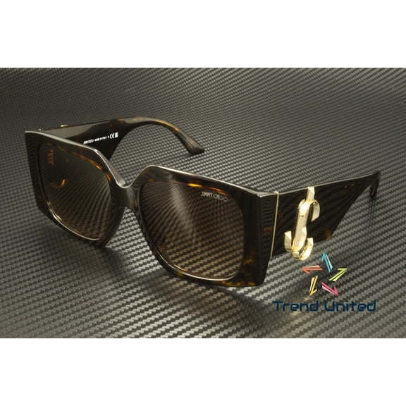 JIMMY CHOO JC5006U 500213 Havana Gradient Brown 55 mm Women's Sunglasses