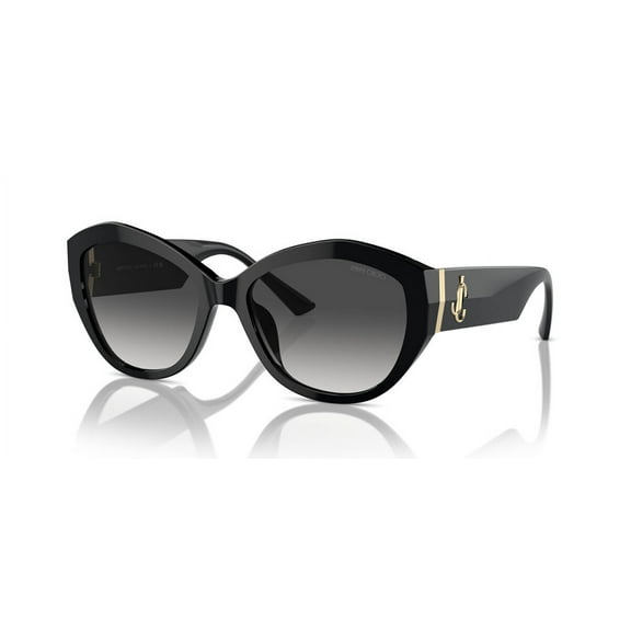 Jimmy Choo JC 5013U Plastic Womens Butterfly Sunglasses Black 55mm Adult