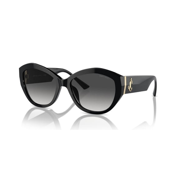 Jimmy Choo JC 5013U Plastic Womens Butterfly Sunglasses Black 55mm Adult