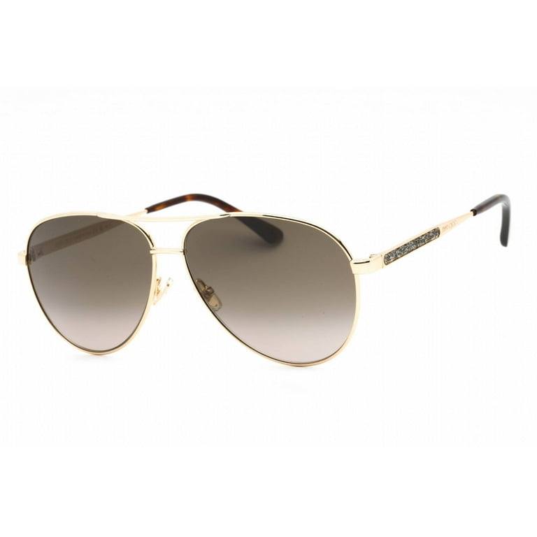Jimmy Choo JIMENA/S 006J HA Women's Gold/Havana Aviator Sunglasses