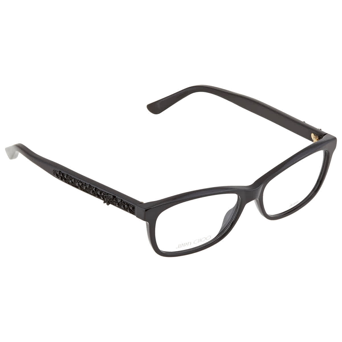 Jimmy Choo Ladies Black Rectangular Eyeglass Frames JC239 807 53 ...