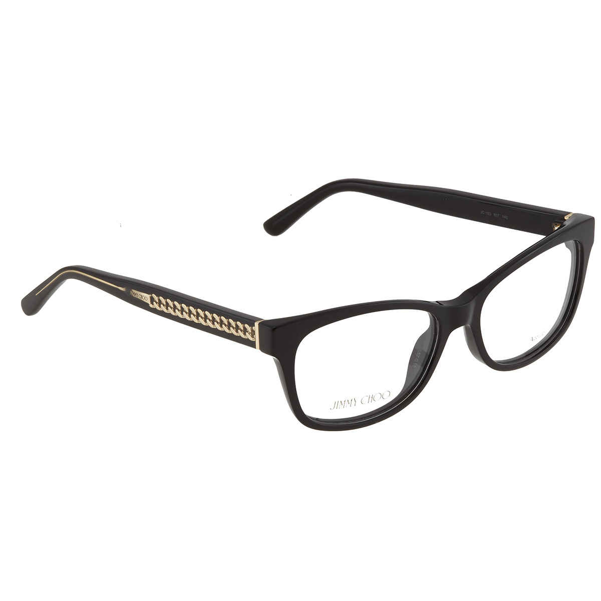 Jimmy Choo Ladies Black Rectangular Eyeglass Frames 
