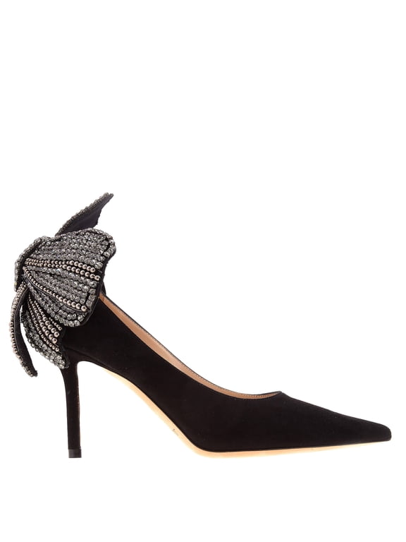 Love 85 Pearl and Crystal Bow Pumps, Brand Size 34.5 ( US Size 4.5 )