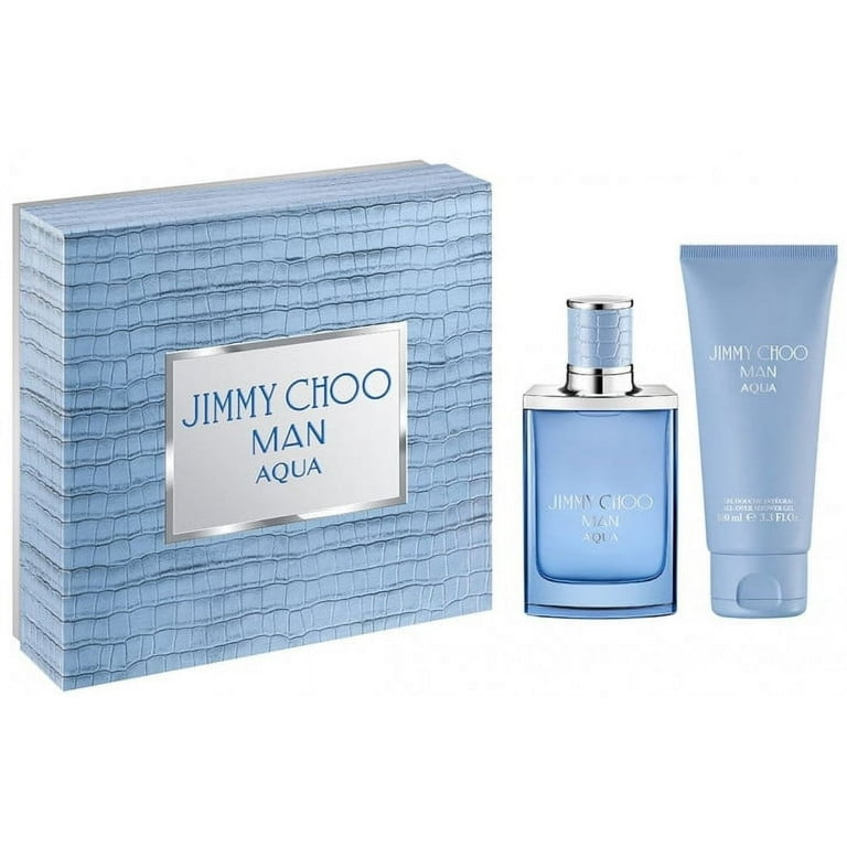 Jimmy Choo Man Aqua Cologne Gift Set for Men: 1.7 EDT Spray + 3.3