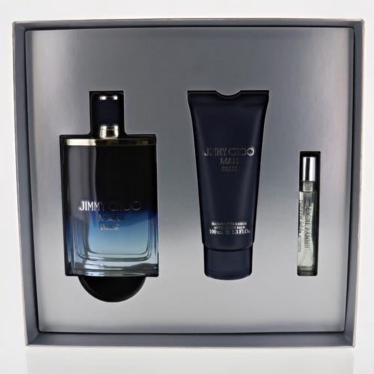 Jimmy Choo Man Blue Perfume Gift Set for Men - Travel Size Mini