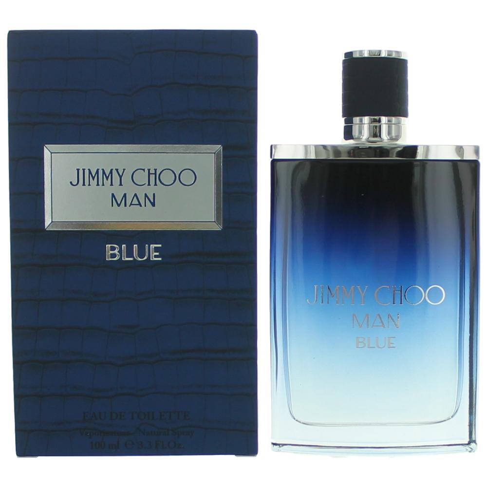 Jimmy Choo Man Blue by Jimmy Choo Eau De Toilette Spray 3.3 oz for Men ...