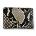 thumbnail image 1 of Jimmy Choo Martina Light Stone Snake Printed Leather Card Case OPSL | 028, 1 of 3