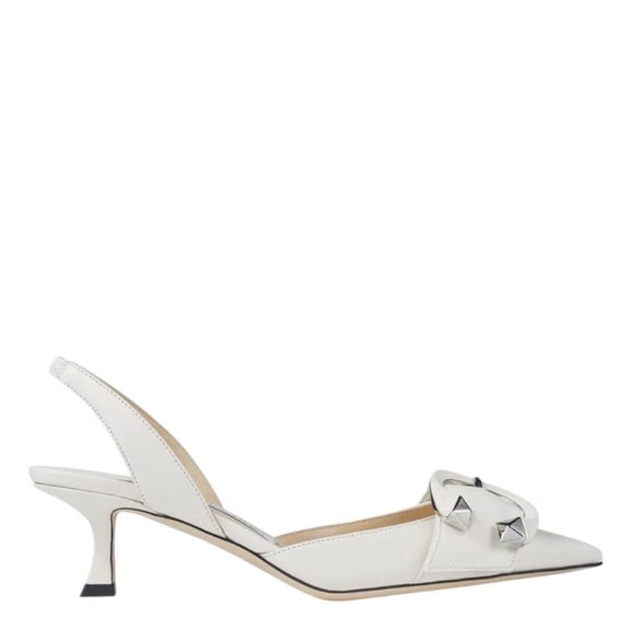 Jimmy Choo Moni 50 Nappa Slingback Pumps, Brand Size 34 ( US Size 4 )