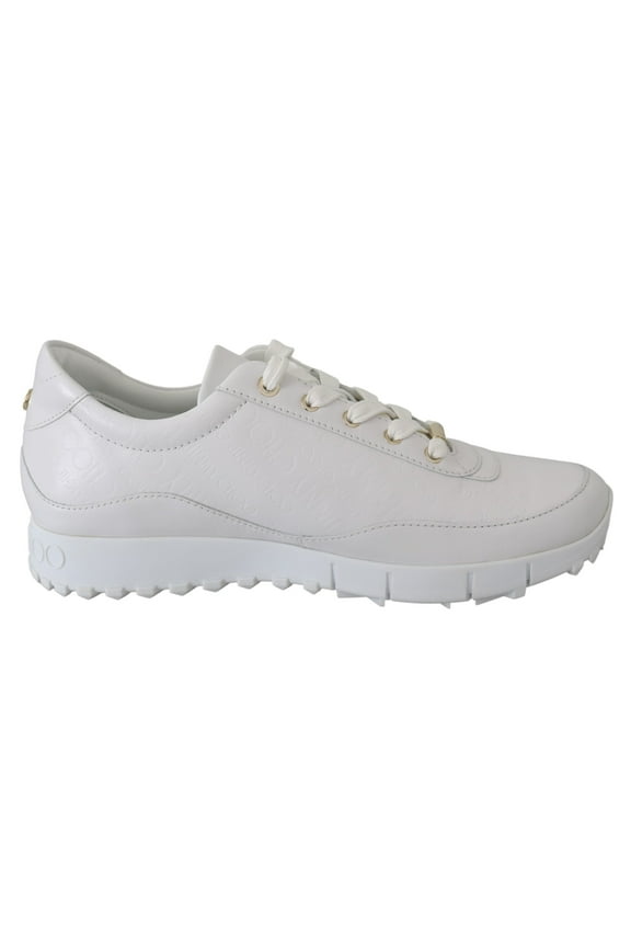 Elegant White Leather Sneakers