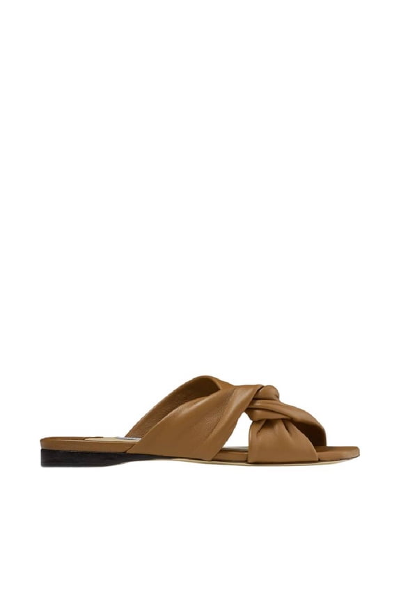 Narisa Nappa Leather Flats, Brand Size 34 ( US Size 4 )