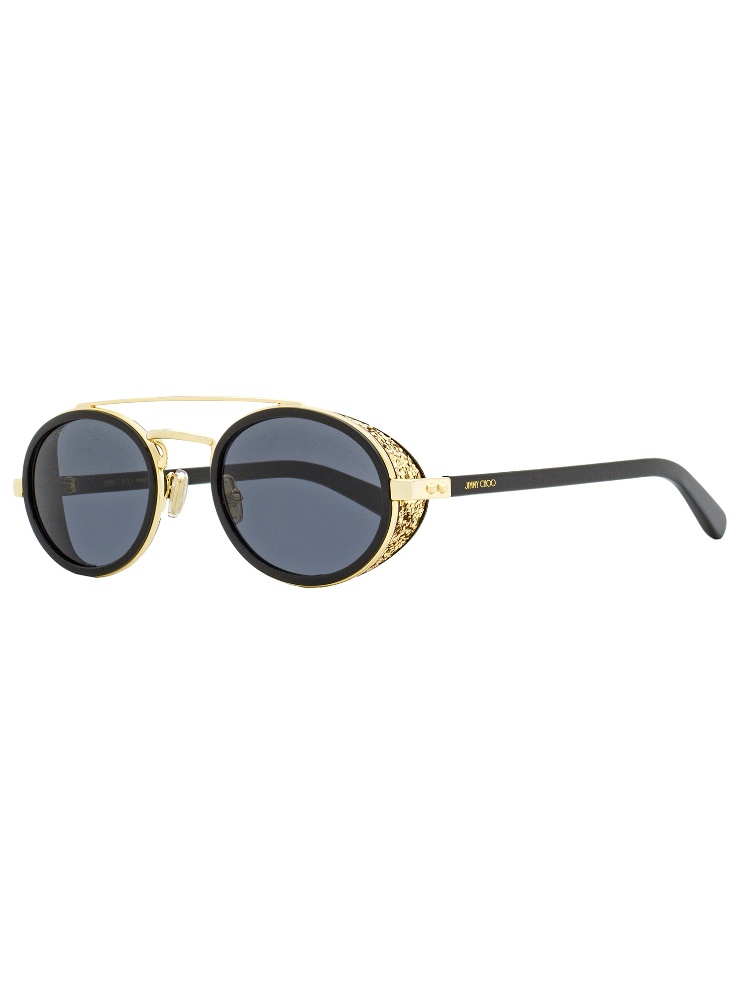 Jimmy Choo Oval Sunglasses Tonie/S 2M2IR Black/Gold 51mm