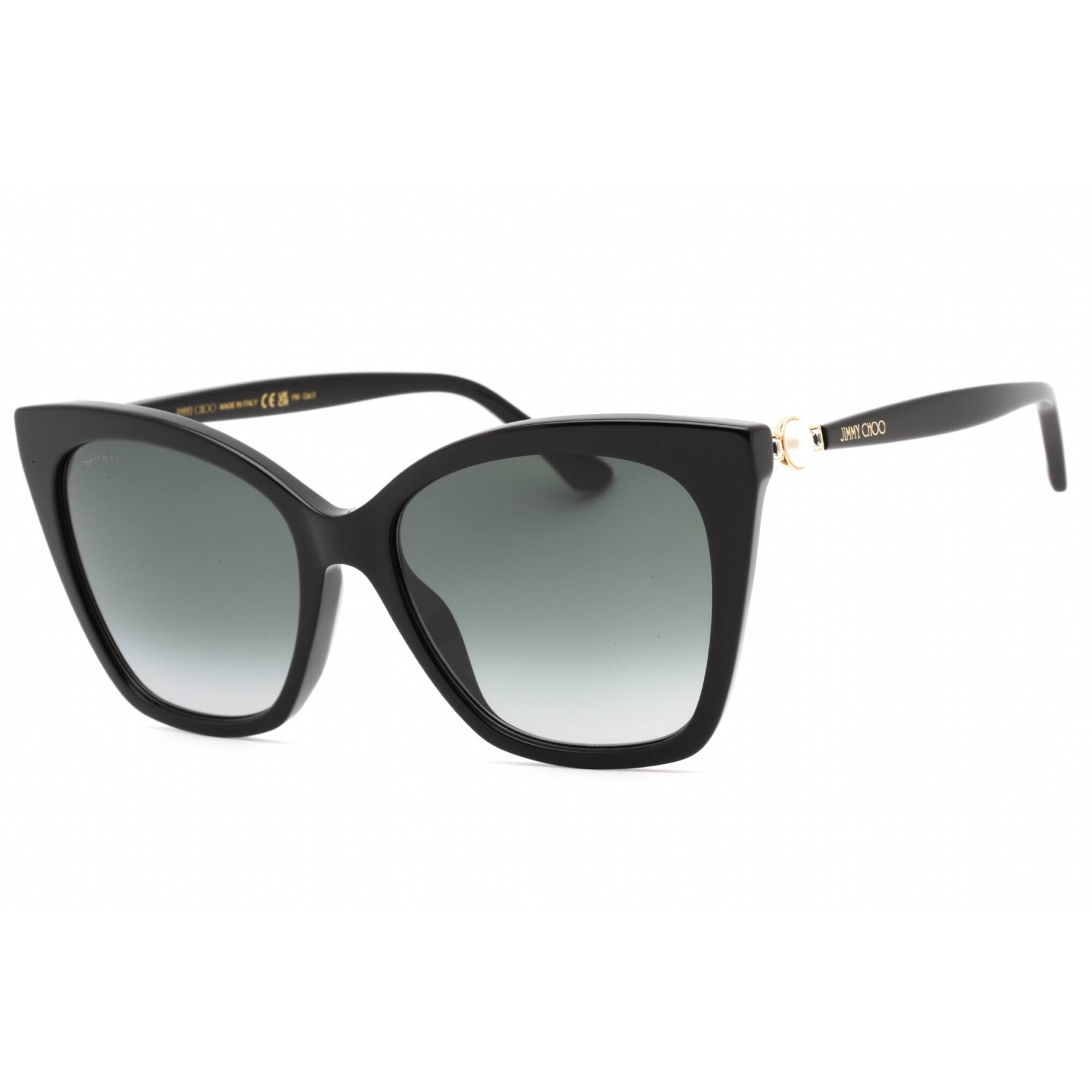 Jimmy Choo RUA/G/S 0807 9O Women's Black Cat Eye Frame Sunglasses