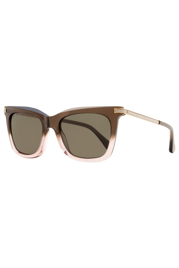 Rectangular Sunglasses Olye 08M70 Brown-Nude/Gold 52mm