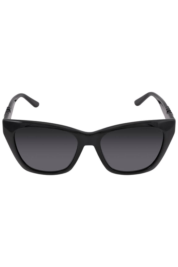 Rikki Woman's Black Beveled Cat-Eye Sunglasses 0807-9O Italy