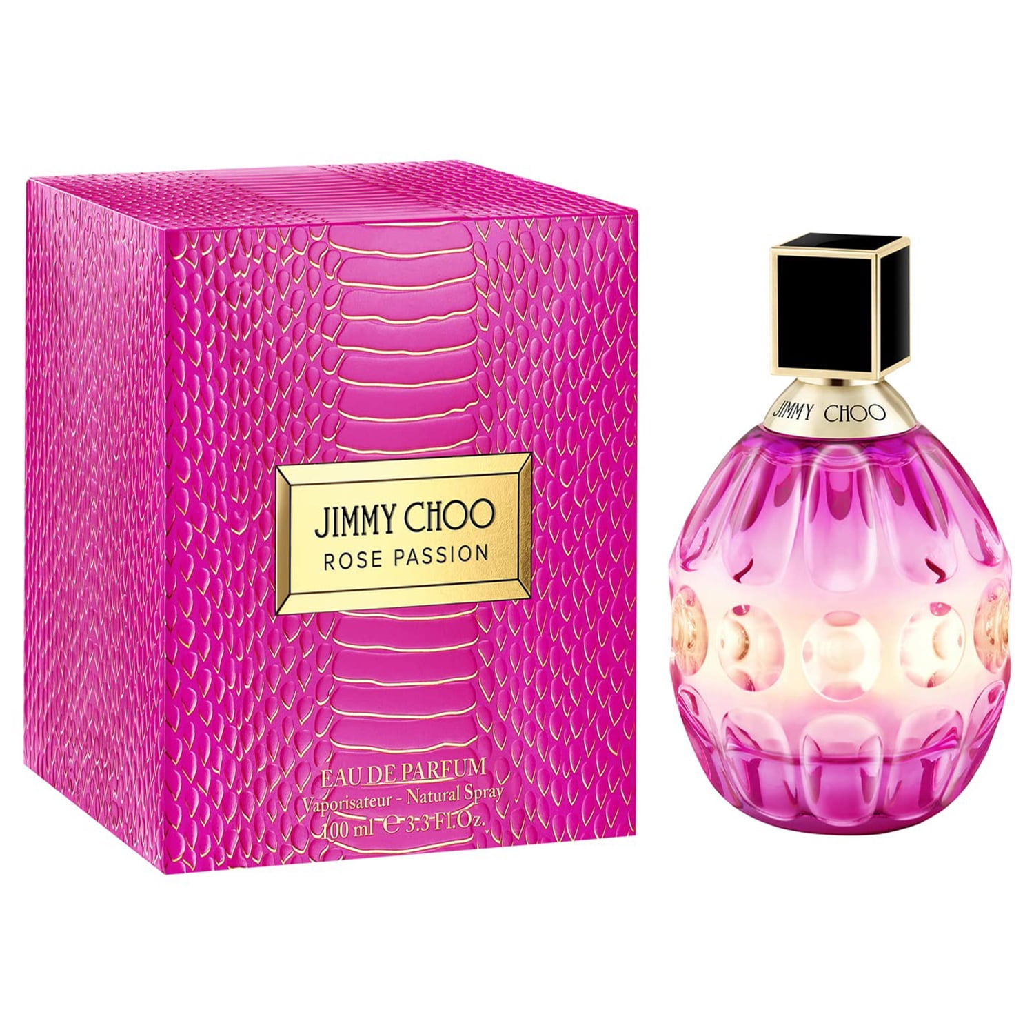 Jimmy Choo Rose Passion for Women Eau de Parfum Spray, 100 ml / 3.3 fl. oz