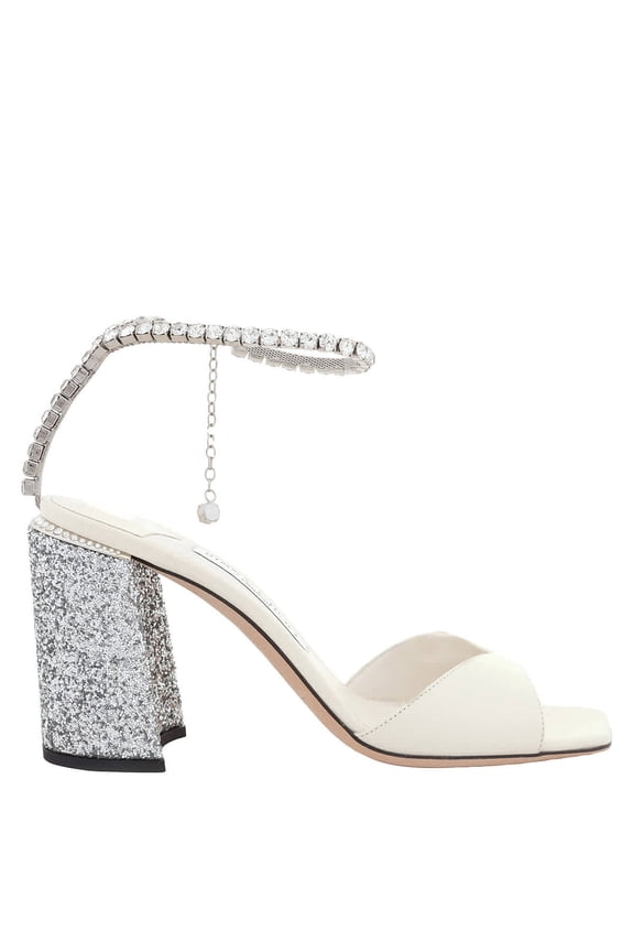 Saeda 85 Sandals In Beige Leather, Brand Size 38 ( US Size 8 )