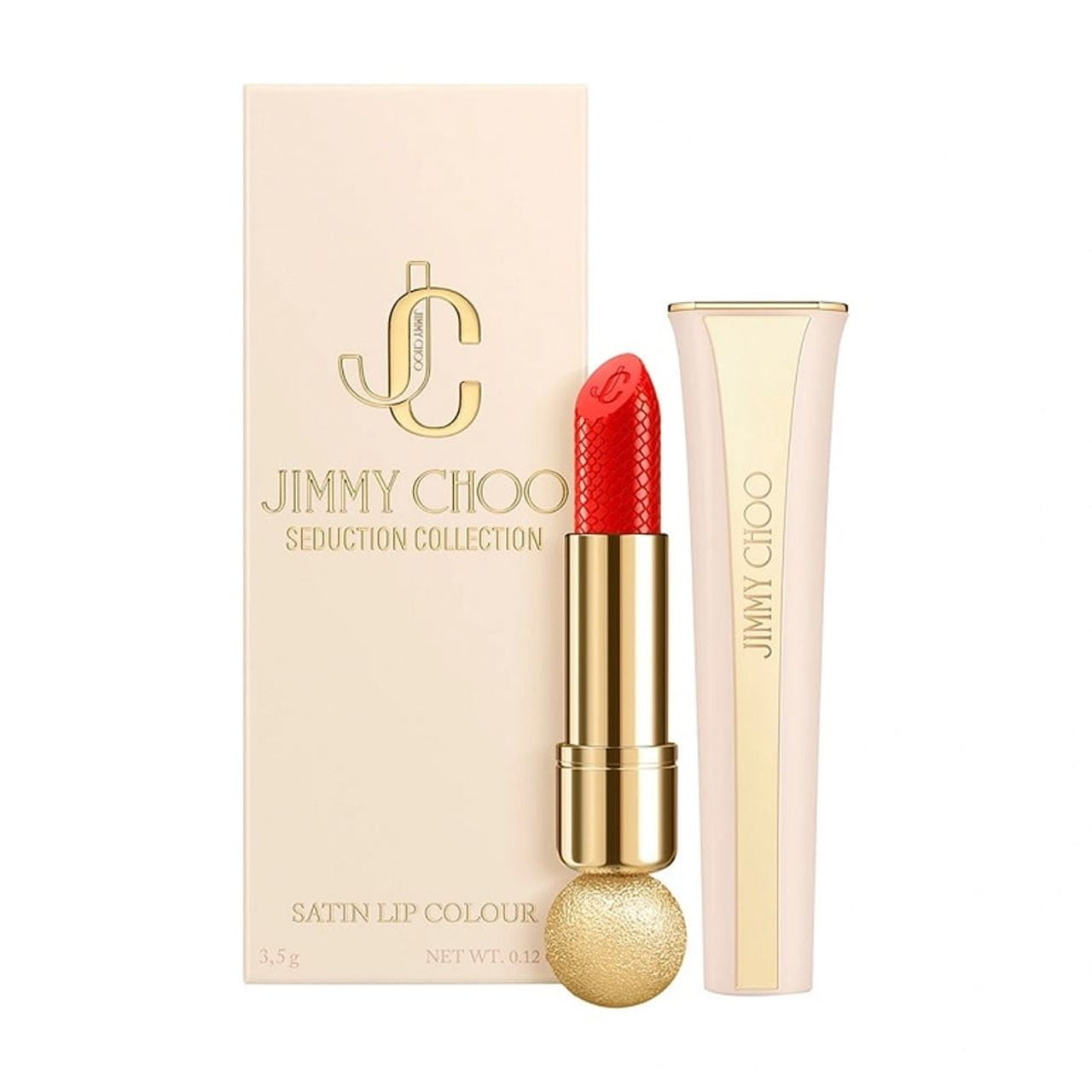 Jimmy Choo Seduction Collection Satin Lip Colour Lipstick - Coral
