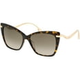 thumbnail image 1 of Jimmy Choo Selby Women's Havana Cat Eye Sunglasses - 0086 HA - Italy, 1 of 2