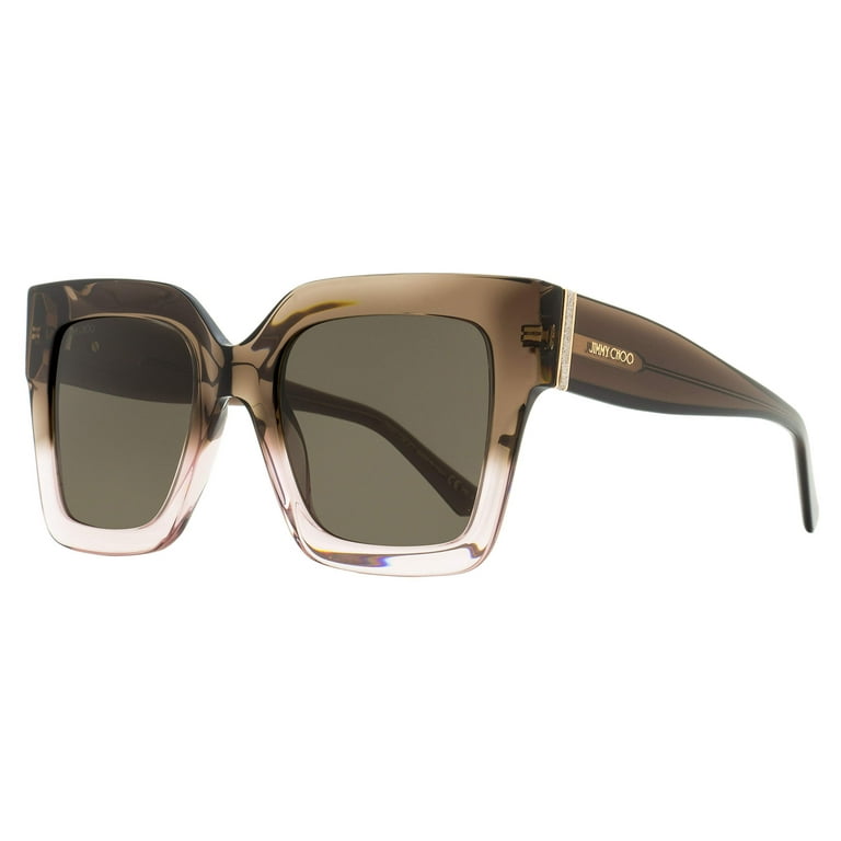 JIMMY CHOO エトナ スクエア フレム サンクラス EDNAS 08M70 Jimmy Choo Square Sunglasses Edna 08M70 Brown-Nude 52mm
