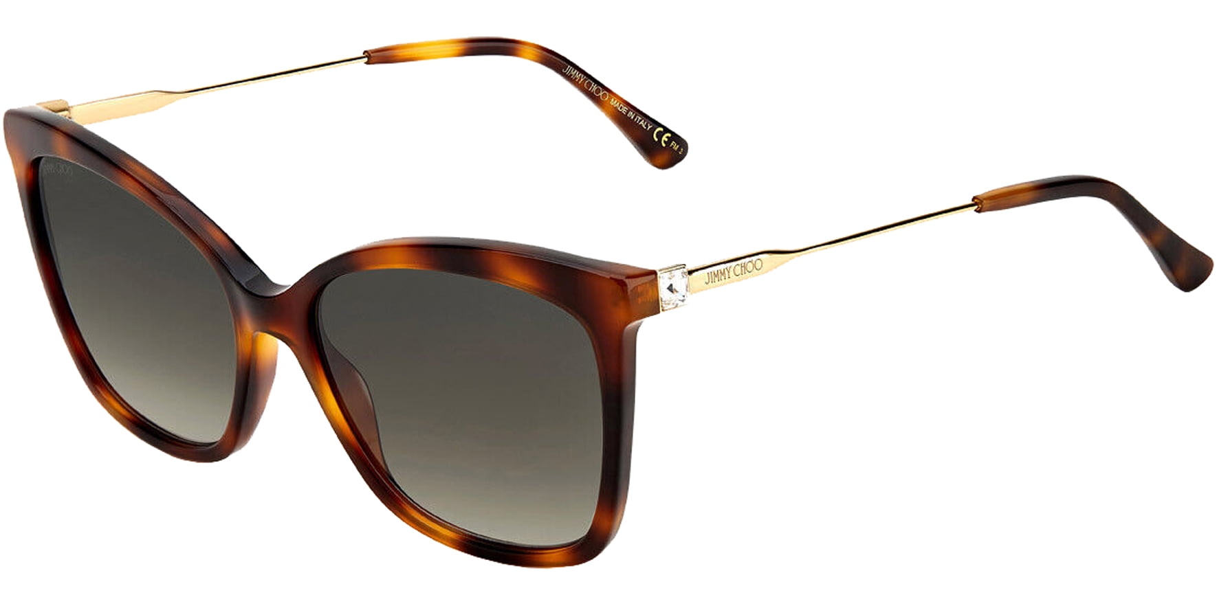 JIMMY CHOO キャットアイフレムサンクラス SINNIEGS086HA HAVANA Jimmy Choo Women's Maci Havana Cat Eye Sunglasses - Walmart.com