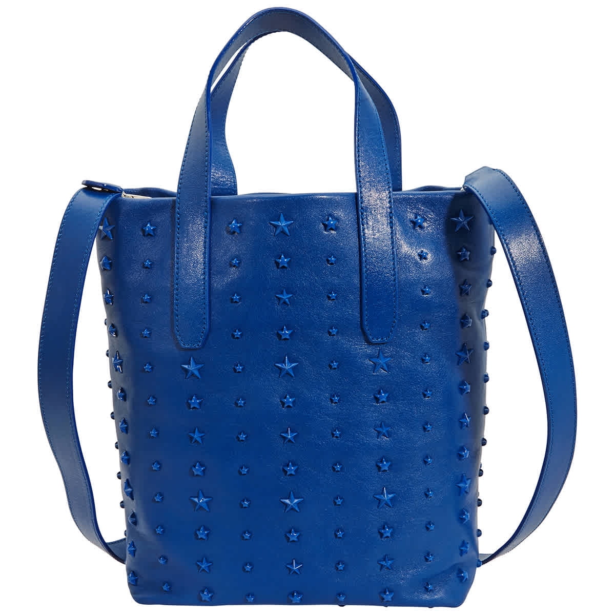 Jimmy Choo Women's Sofia Medium Tote In Electric Blue With Embossed Stars