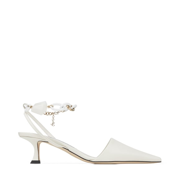 Jimmy Choo Womens Rue 50 Latte Slingback Heels, Brand Size 35 ( US Size 5 )