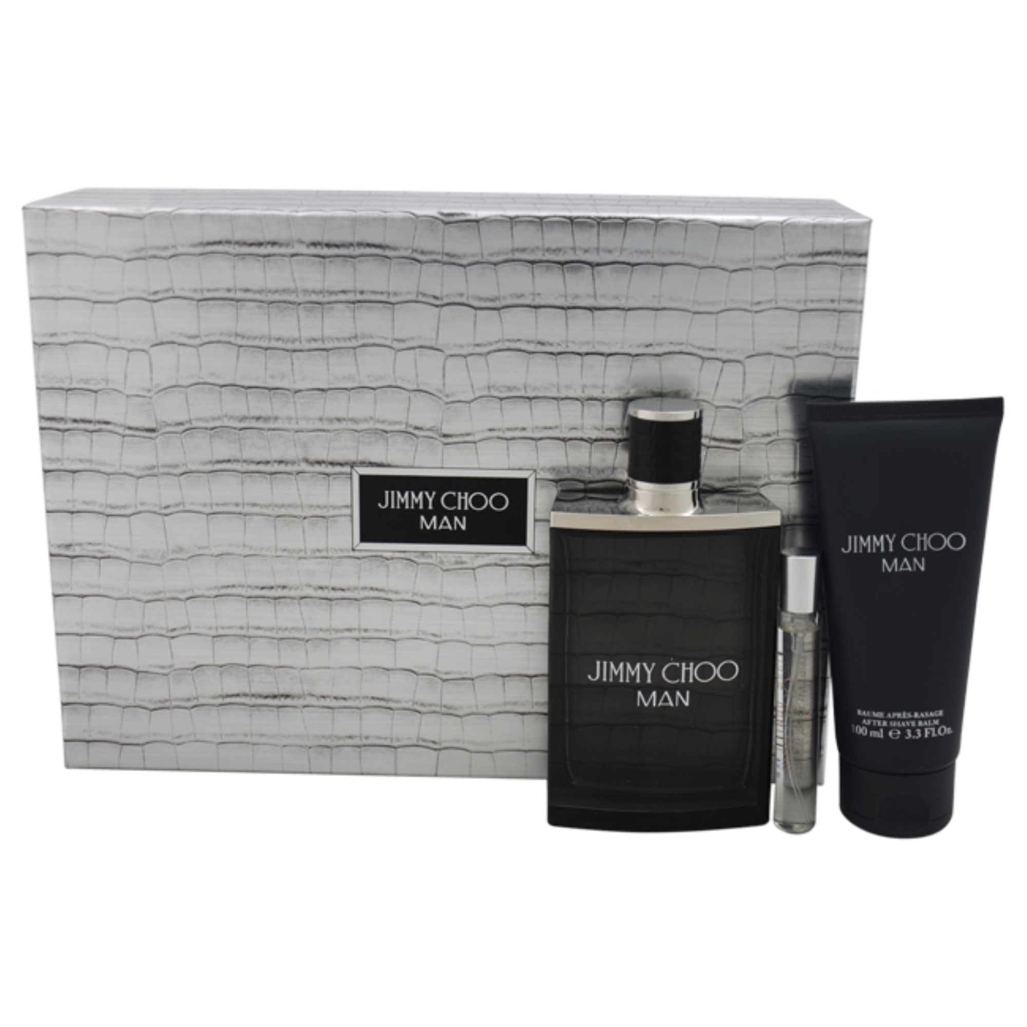 Jimmy Choo by Jimmy Choo for Men 3 Pc Gift Set 3.3oz EDT Spray, 0