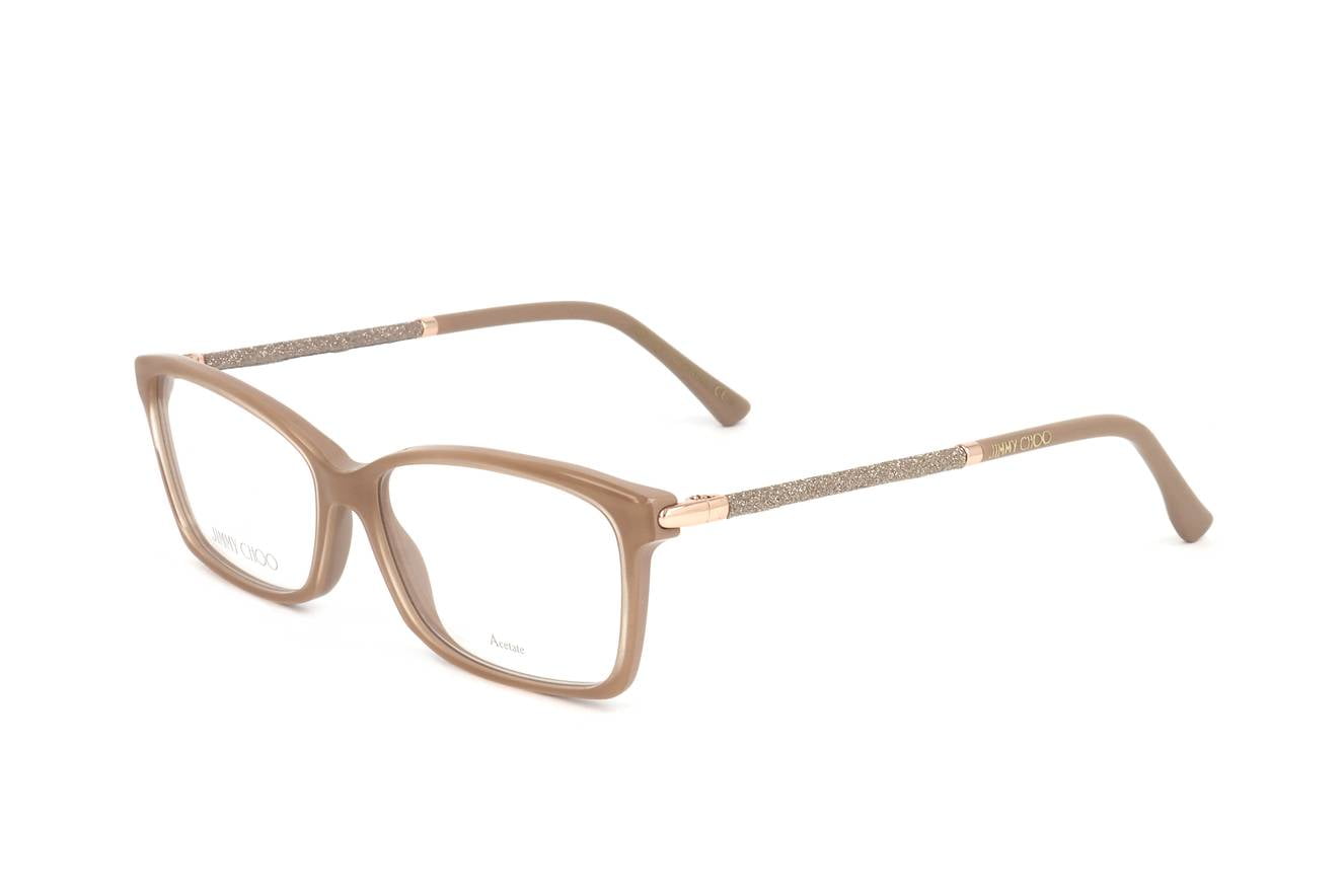 JIMMY CHOO 長方形フレムメカネ JC332 FWM Jimmy Choo eyeglasses JC332 WOMAN 53/14/140 FWM NUDE